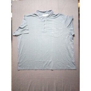 King Size Short Sleeve Polo Shirt Blue Mens Size 5XL BIG